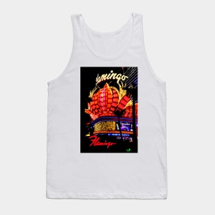 Flamingo Hotel Neon Lights Las Vegas America Tank Top